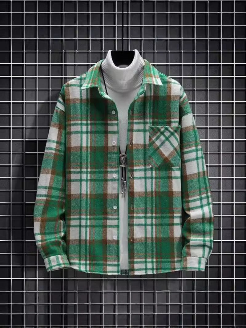 MAROLI - Męska Kraciasta Marynarka