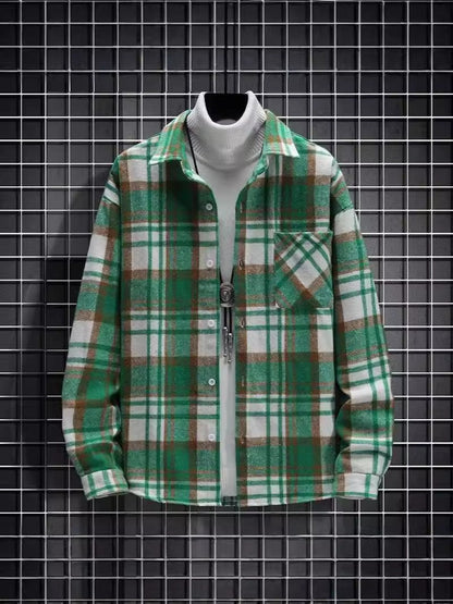 MAROLI - Męska Kraciasta Marynarka