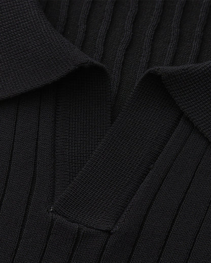 Luxury Ribbed Polo