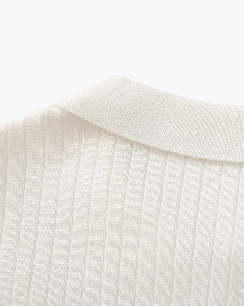 Luxury Ribbed Polo