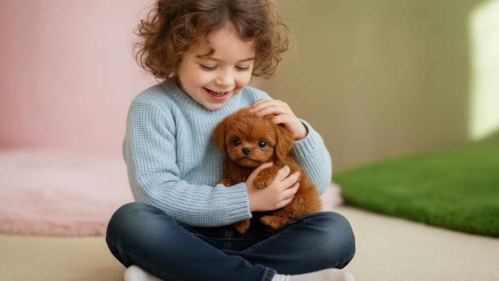 ( 1 + 1 GRATIS) Interaktywny Pluszowy Szczeniak - Realistyczny Pluszak dla Dzieci i Dorosłych z Ruchami i Dźwiękami 🎁🐶