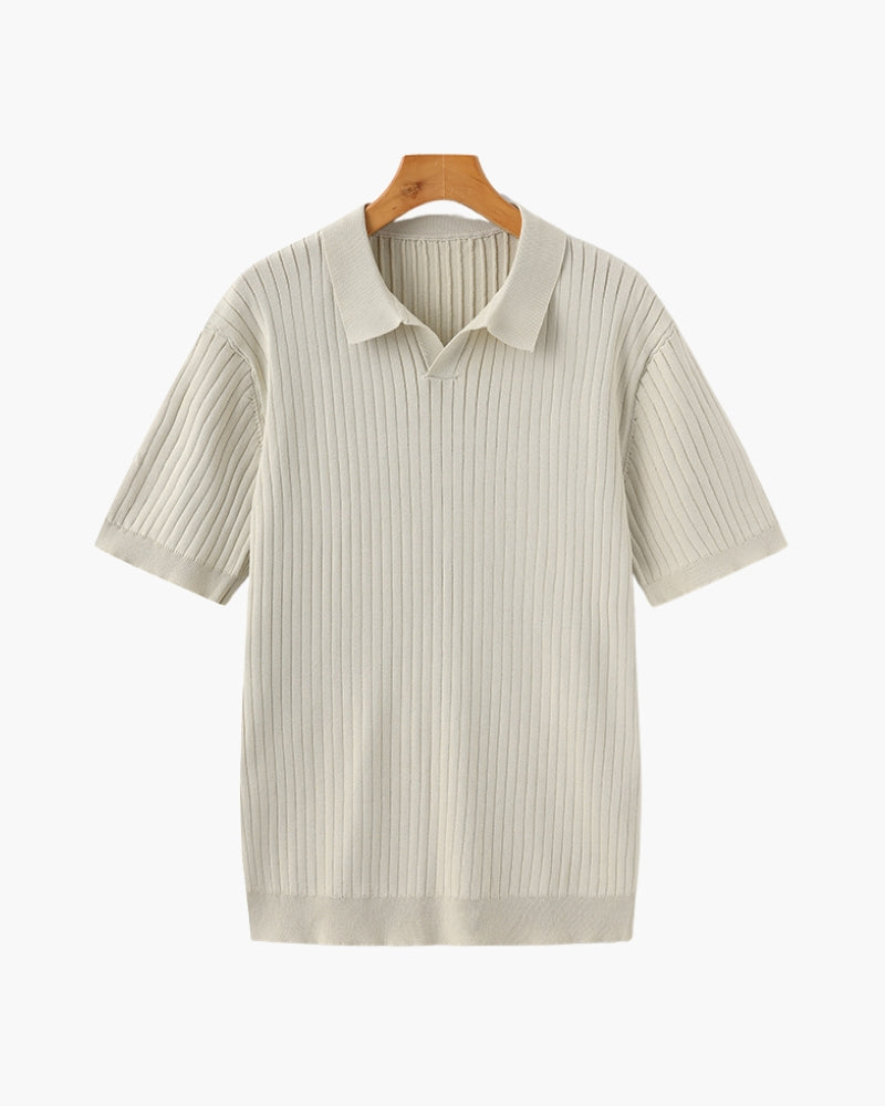 Luxury Ribbed Polo
