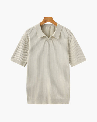 Luxury Ribbed Polo
