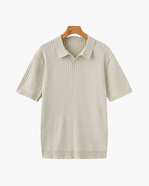 Luxury Ribbed Polo
