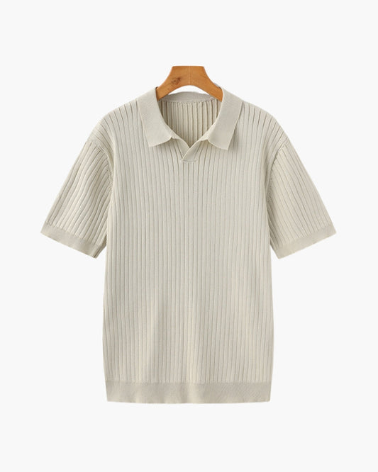 Luxury Ribbed Polo