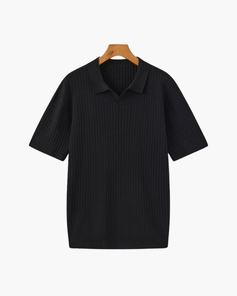 Luxury Ribbed Polo