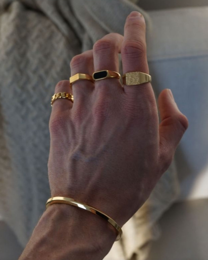 Obsidianowa Pierścionek