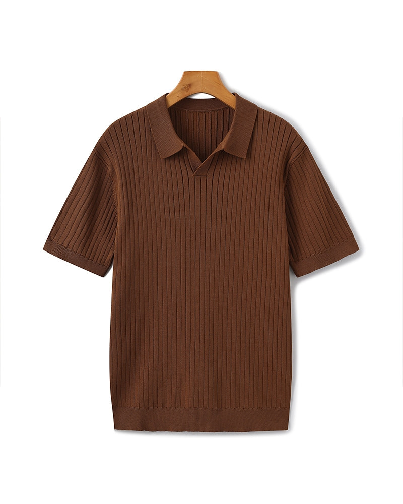 Luxury Ribbed Polo