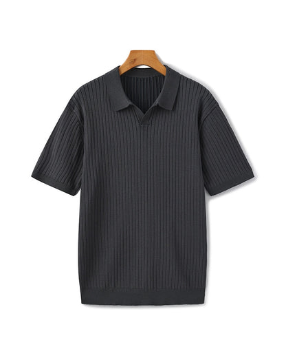 Luxury Ribbed Polo