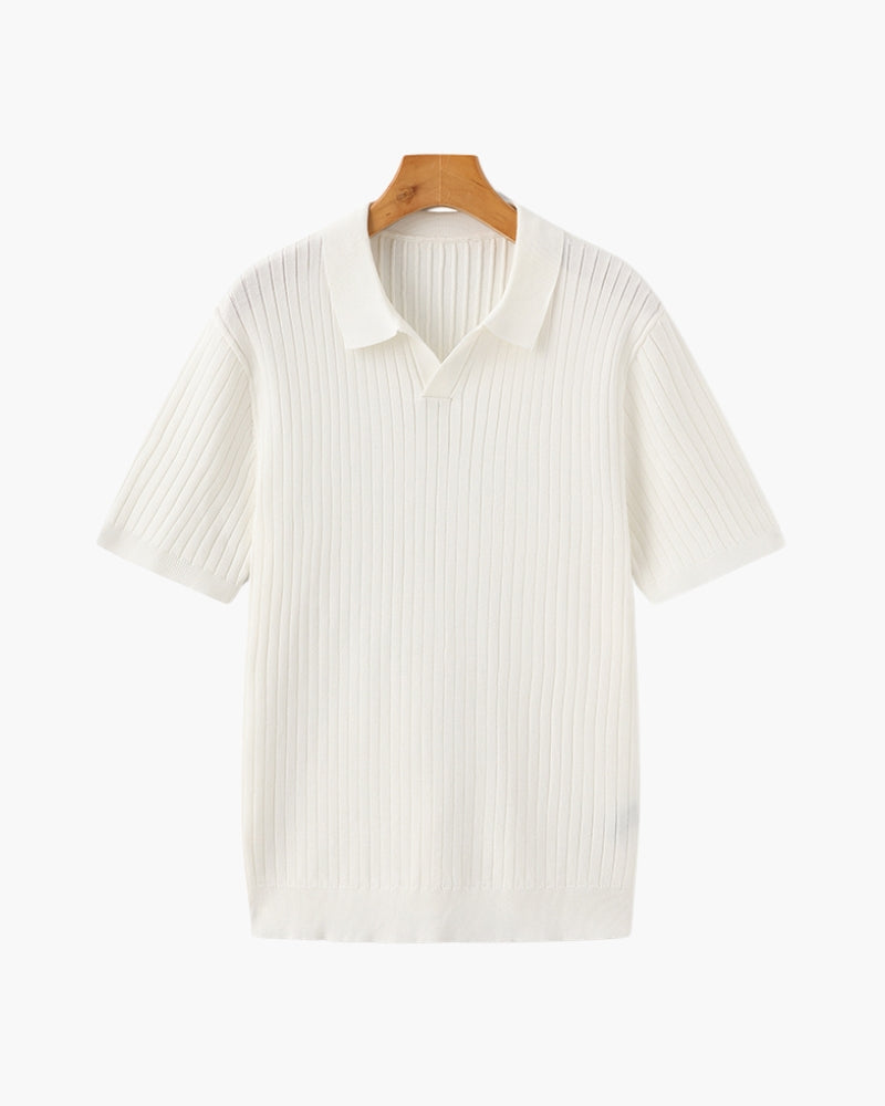 Luxury Ribbed Polo