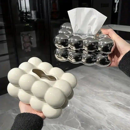 GraceBox - Elegancki Ceramiczny Uchwyt na Chusteczki