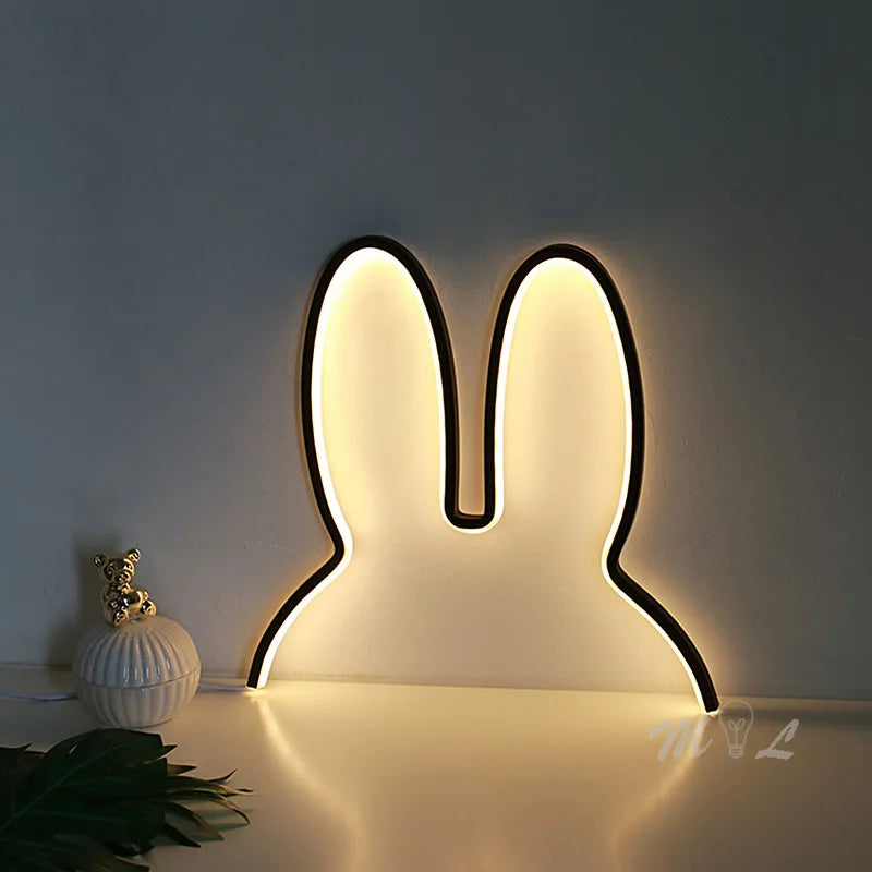 USB Rechargeable Night Light - Bunny with Mood Lighting