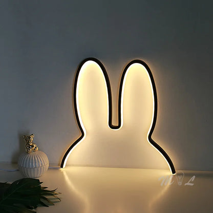 USB Rechargeable Night Light - Bunny with Mood Lighting