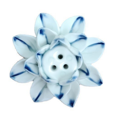 Stylowy stojak na kadzidła z motywem kwiatu lotosu