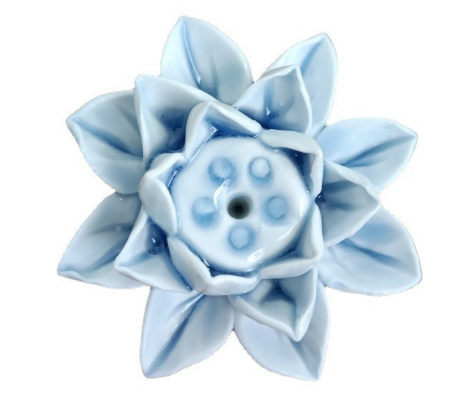 Stylowy stojak na kadzidła z motywem kwiatu lotosu