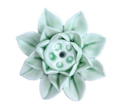 Stylowy stojak na kadzidła z motywem kwiatu lotosu