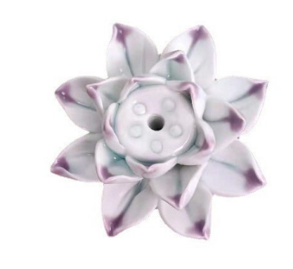 Stylowy stojak na kadzidła z motywem kwiatu lotosu