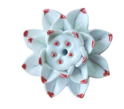 Stylowy stojak na kadzidła z motywem kwiatu lotosu