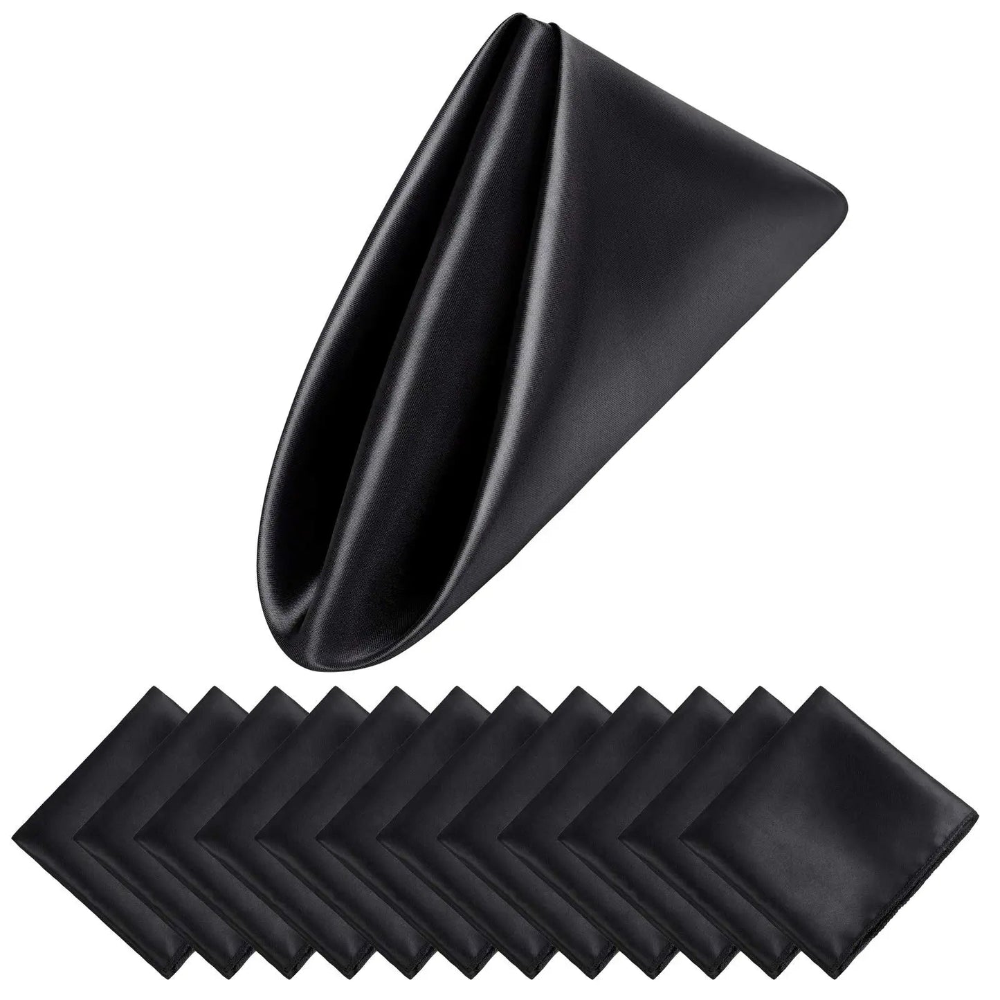 Zestaw 12 Luksusowych Satynowych Serwetek Świątecznych 30x30 cm – Idealne do Eleganckiej Dekoracji Stołu