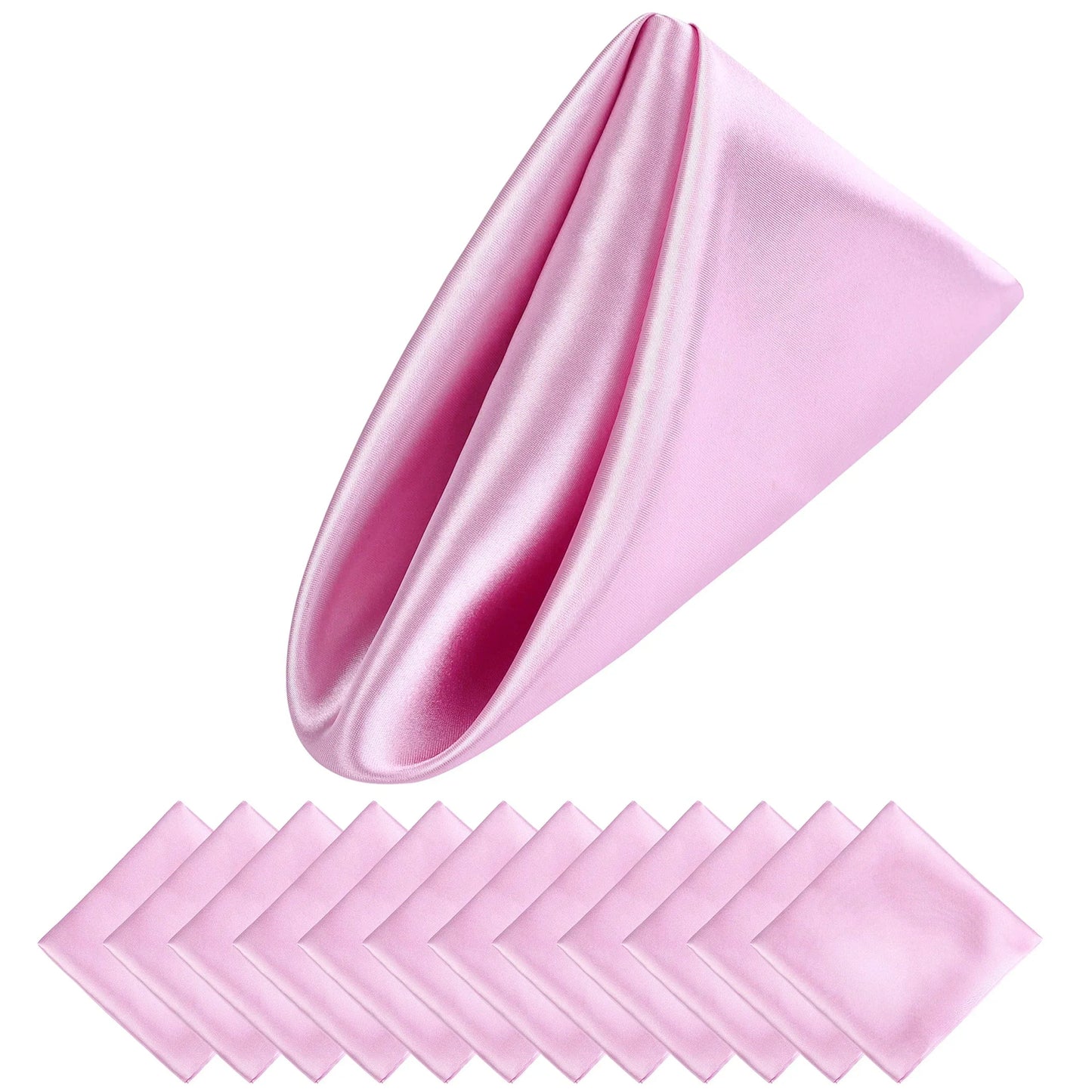 Zestaw 12 Luksusowych Satynowych Serwetek Świątecznych 30x30 cm – Idealne do Eleganckiej Dekoracji Stołu