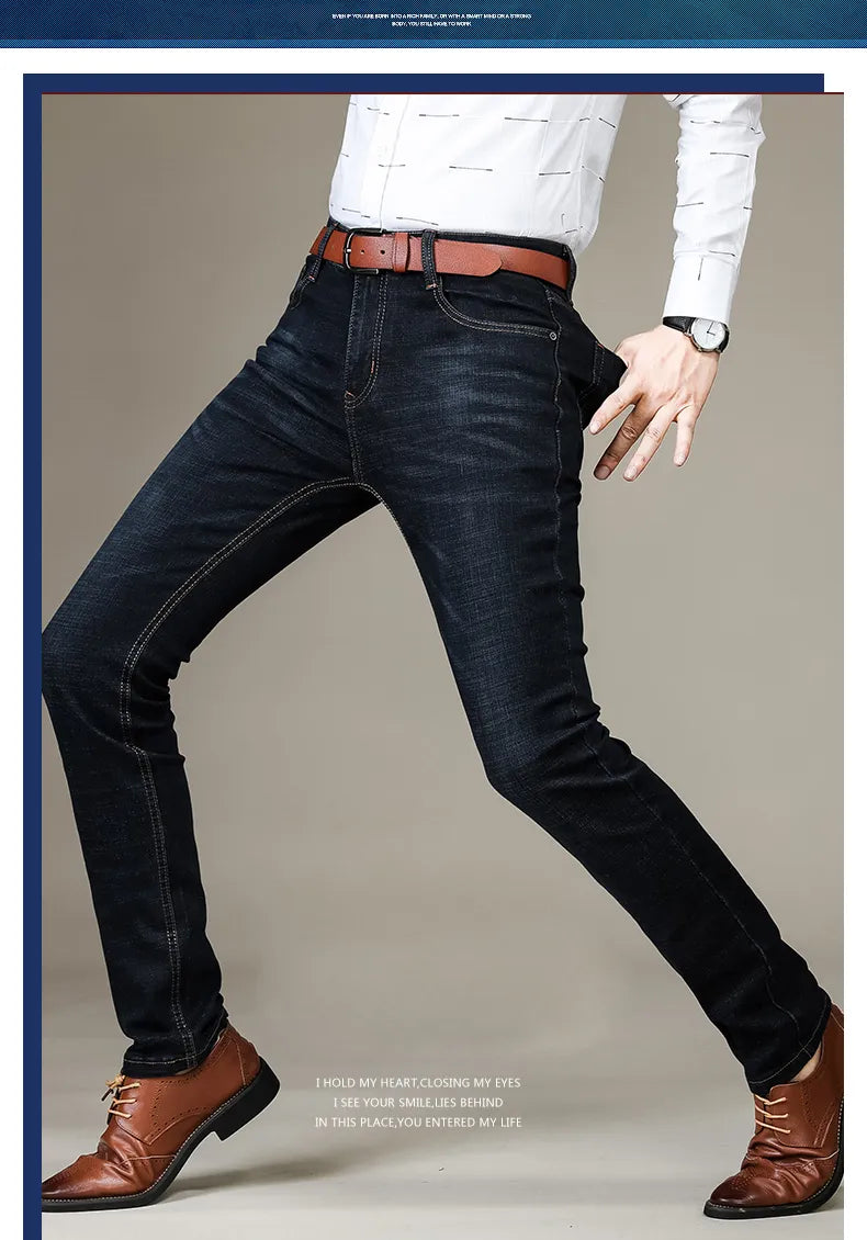 Premium Denim Classic Slim Fit Jeans | Comfort & Style