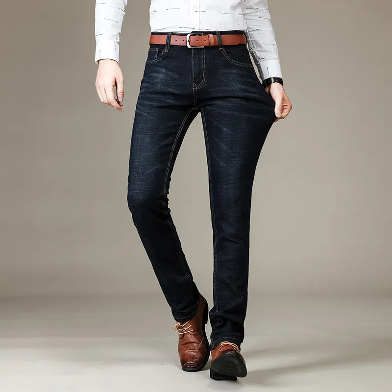 Premium Denim Classic Slim Fit Jeans | Comfort & Style