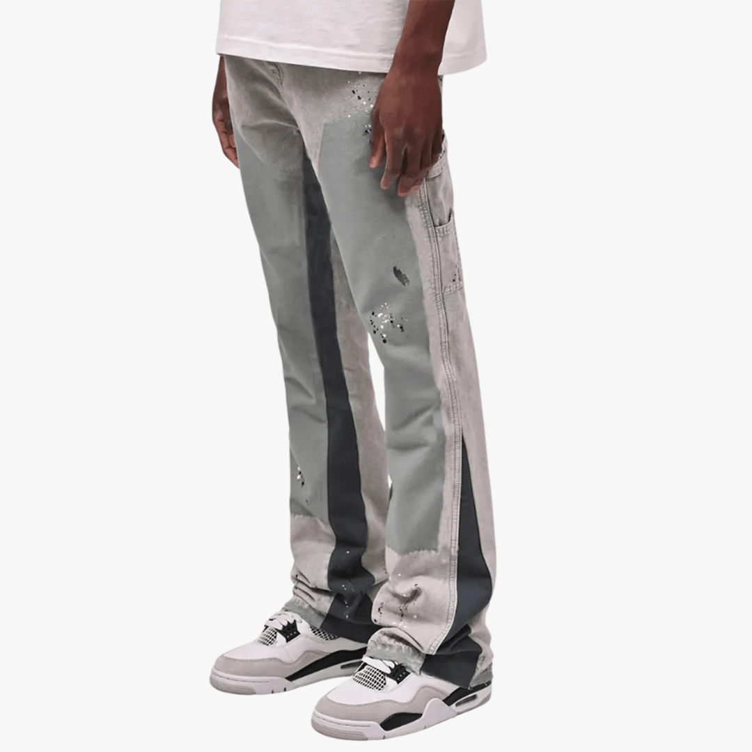 Mason | Męskie jeansy z rozszerzanymi nogawkami - Prany wygląd, idealne na ulicę