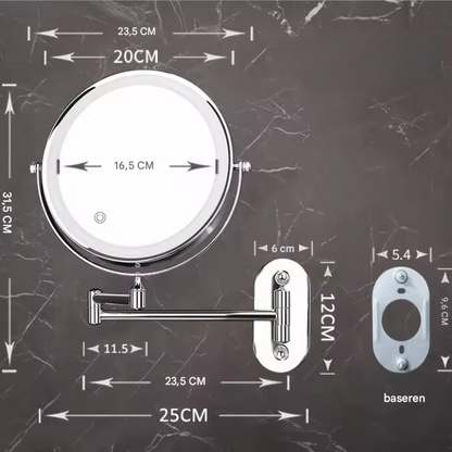 LumiAura - Lustro do Makijażu z Oświetleniem