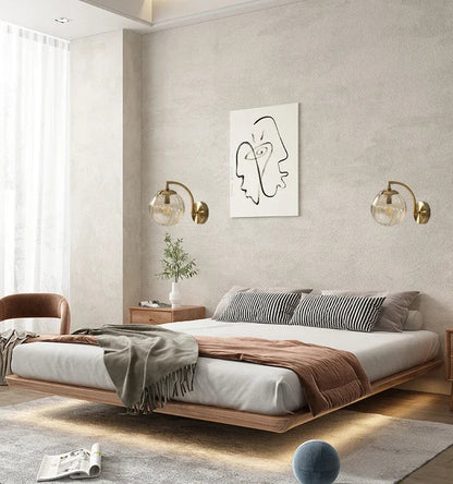 Nowoczesna lampa ścienna ze szkła w luksusowym stylu – CrystalGlow