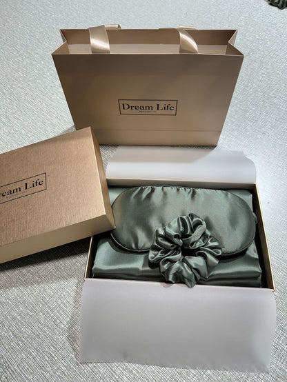 PureSilk - 4-częściowy zestaw jedwabny delikatny dla skóry (poduszka z ukrytym zamkiem błyskawicznym)