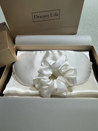 PureSilk - 4-częściowy zestaw jedwabny delikatny dla skóry (poduszka z ukrytym zamkiem błyskawicznym)