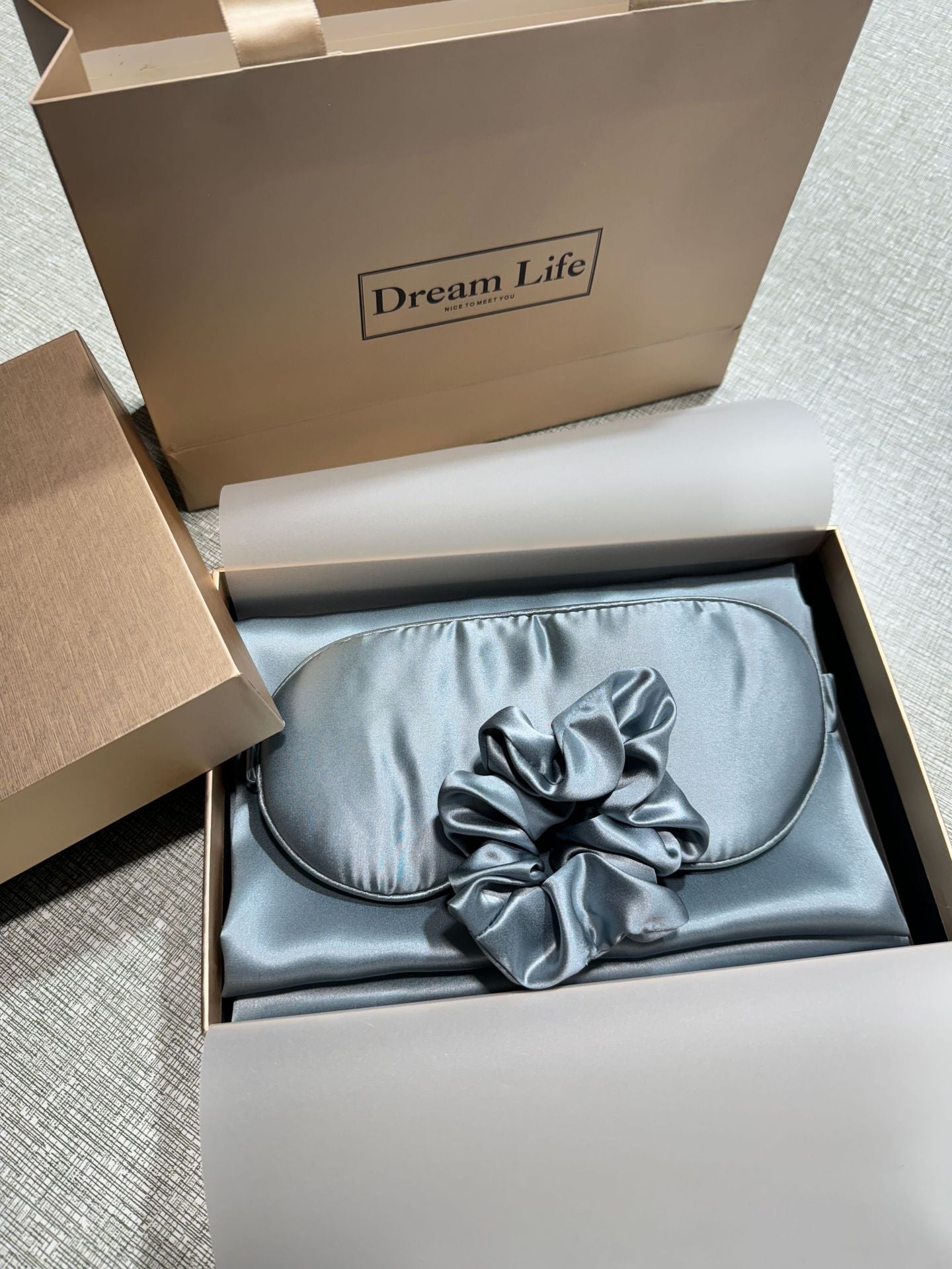 PureSilk - 4-częściowy zestaw jedwabny delikatny dla skóry (poduszka z ukrytym zamkiem błyskawicznym)