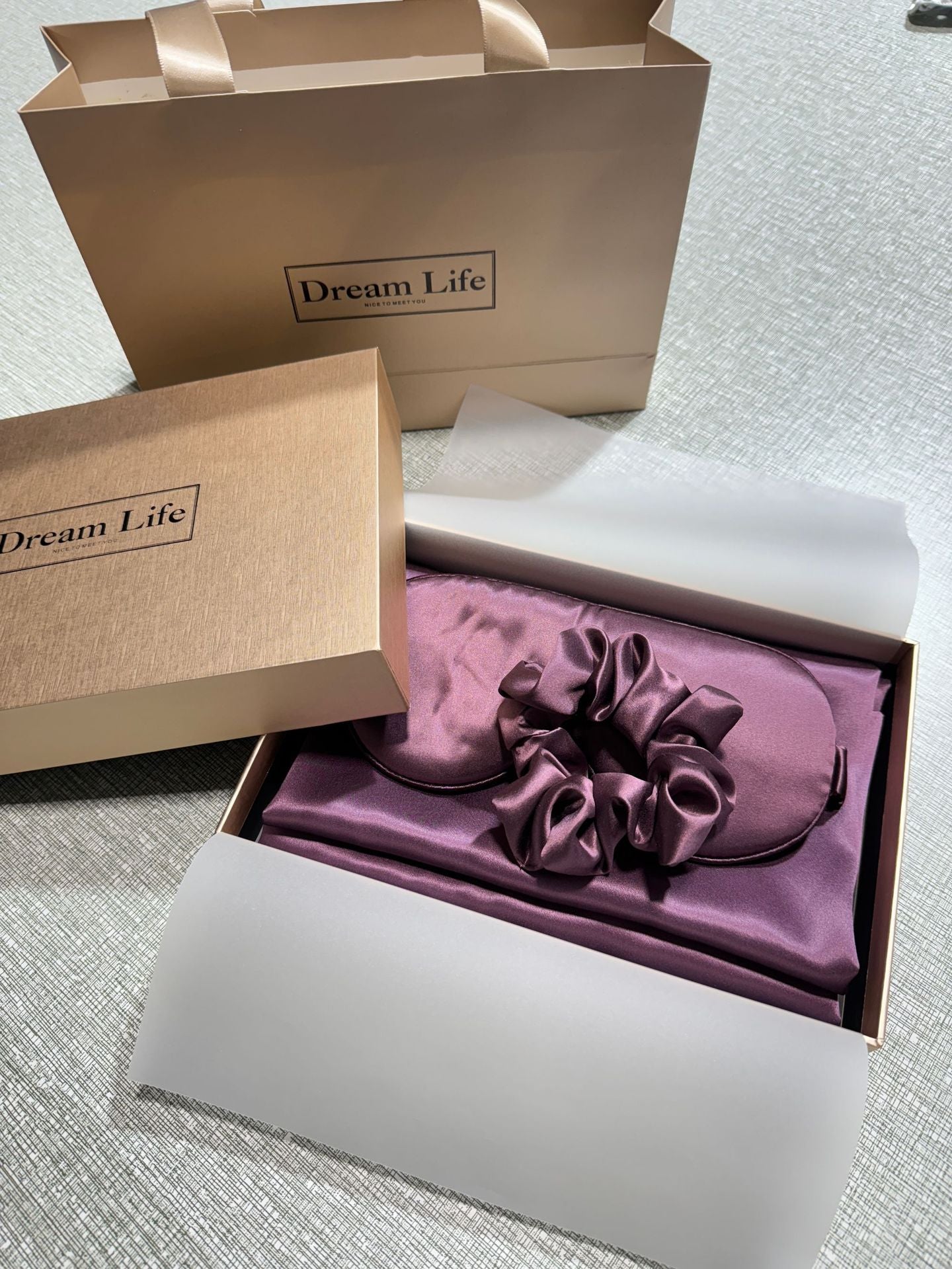 PureSilk - 4-częściowy zestaw jedwabny delikatny dla skóry (poduszka z ukrytym zamkiem błyskawicznym)