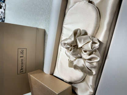 PureSilk - 4-częściowy zestaw jedwabny delikatny dla skóry (poduszka z ukrytym zamkiem błyskawicznym)