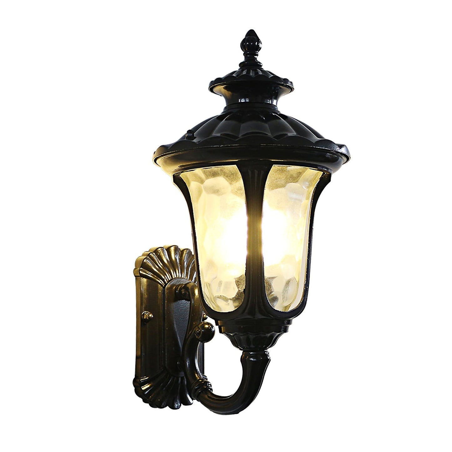 Verenia - Matowa Szklana Retro Lampa Ścienna Wodoszczelna do Użytku Zewnętrznego