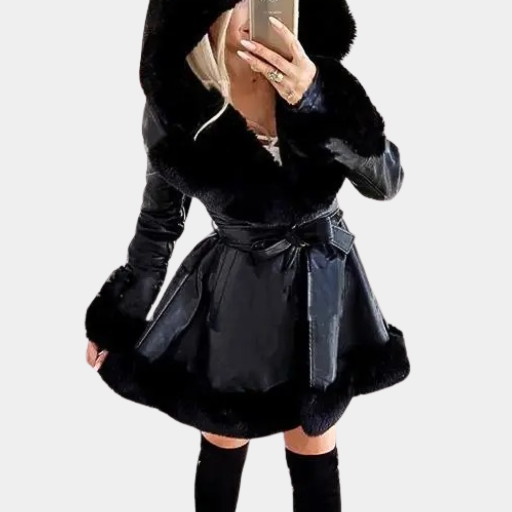 Petronela | Elegancka, ciepła kurtka zimowa z kapturem dla pań