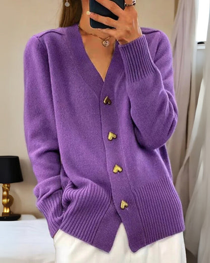MADDY - Damski Kardigan z Guzikowym Zapięciem