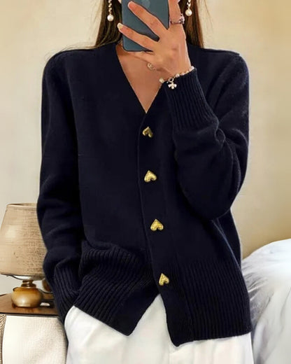 MADDY - Damski Kardigan z Guzikowym Zapięciem