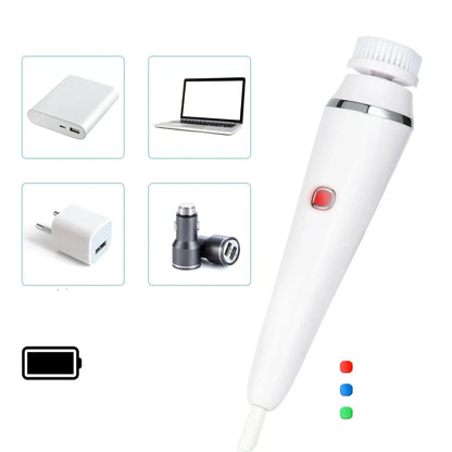 GlowCare - 4 w 1 Zestaw do Oczyszczania i Masażu Twarzy