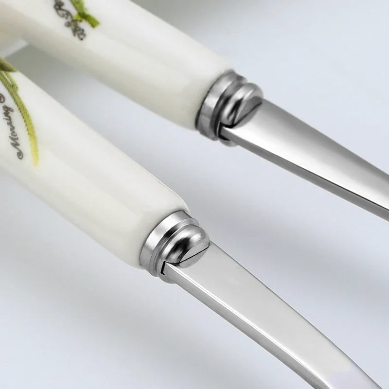 TafelChic | Luksusowy Zestaw Sztućców 24 Elementy w Stylu Vintage