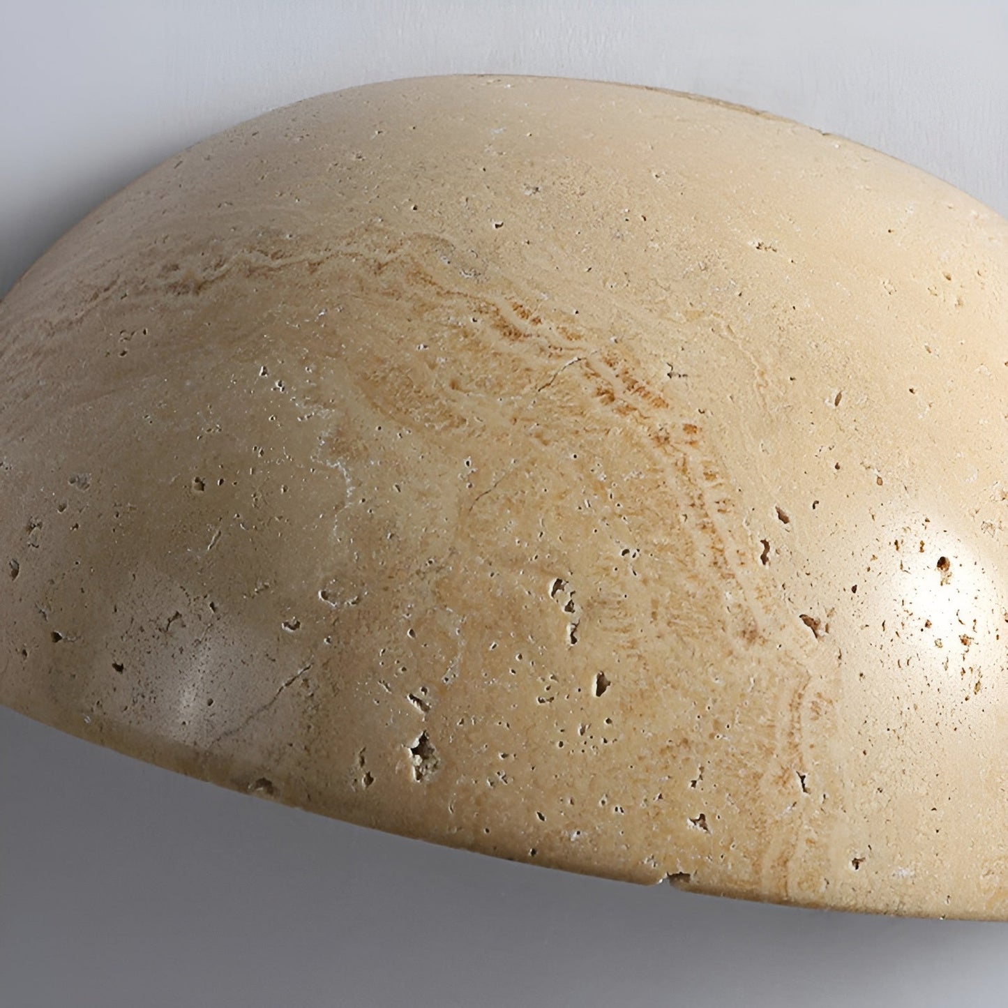 ZenGlow Półokrągła Lampa Ścienna LED w Stylu Wabi-Sabi