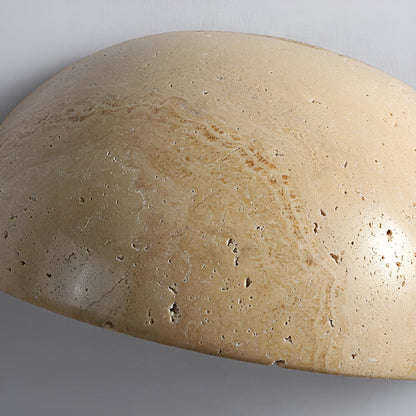 ZenGlow Półokrągła Lampa Ścienna LED w Stylu Wabi-Sabi