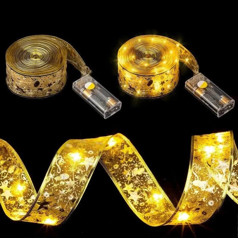 Elegancka LED Wstążka Świecąca - Dekoracja Choinkowa