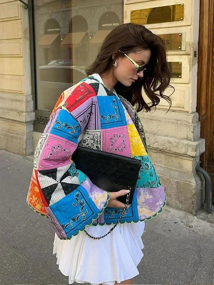 Luna | Stylowa, wielokolorowa kurtka o nowoczesnym designie