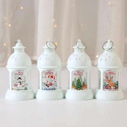 Świąteczna Latarnia z LED i Figurką - Dekoracja Bożonarodzeniowa