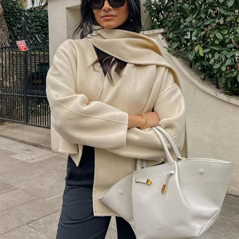 Elara Luxe Oversized Wool Coat - Ultimate Comfort