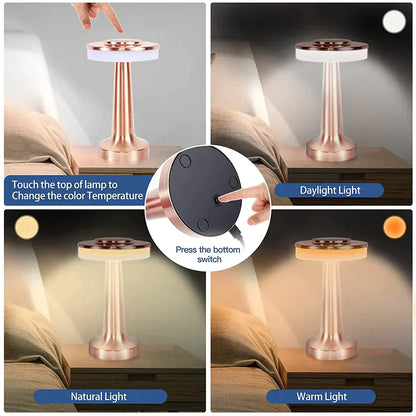 Klasyczna Przenośna Lampa LED Bezprzewodowa – LumiCrest