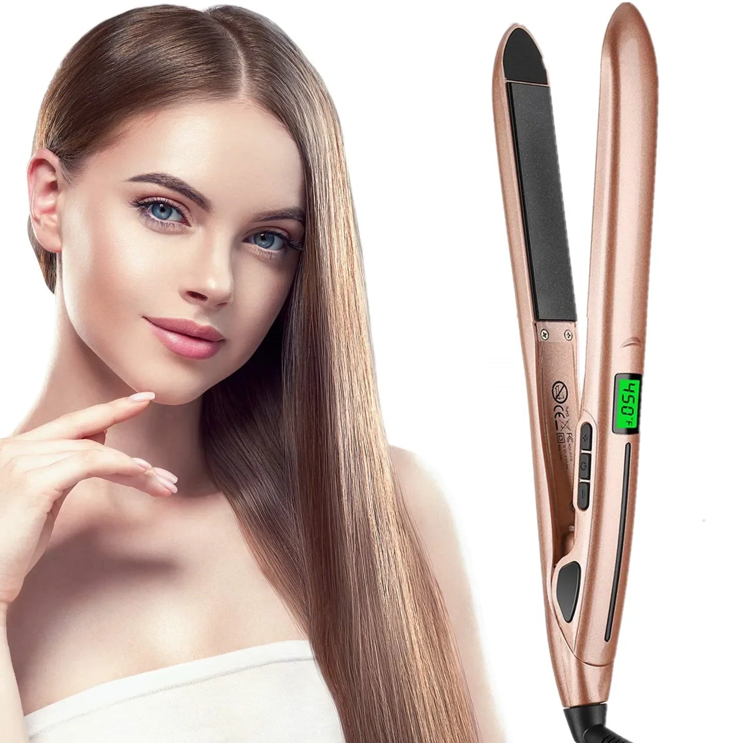 SmartWave - Ceramic Curling Iron and Straightener with LCD Technology