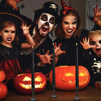 Świece LED z efektem płomienia - idealne do dekoracji na Halloween