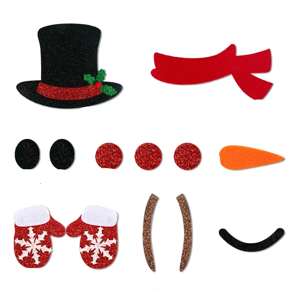 FeestDecor | Zimowe Naklejki Świąteczne w Stylu Kreskówkowym